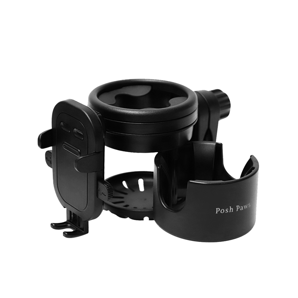 Ultimate 3-in-1 Stroller Cup Holder & Phone Mount